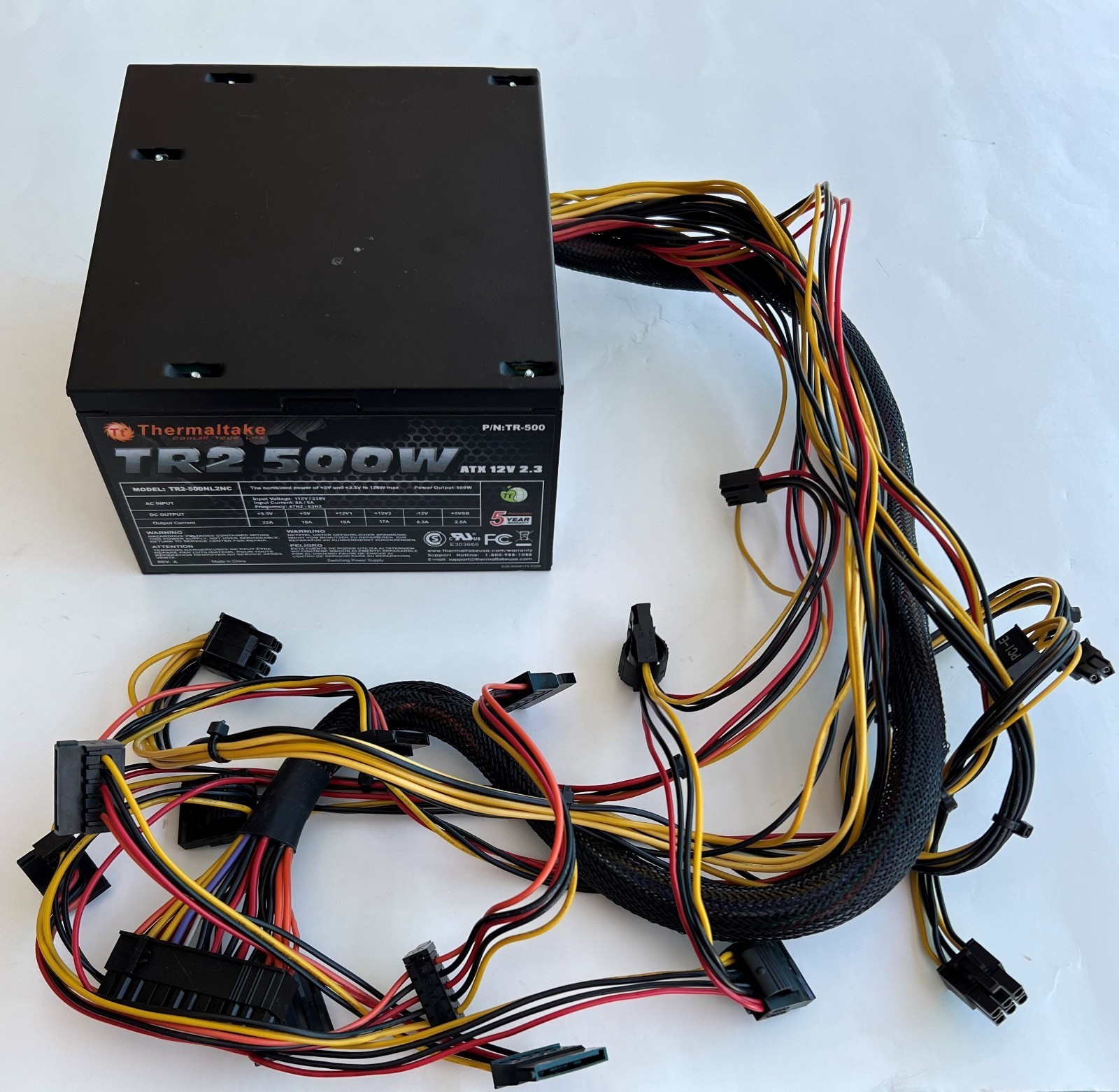 Thermaltake TR2-500NL2NC 500W Power Supply ATX 12V 2.3 Tested Good