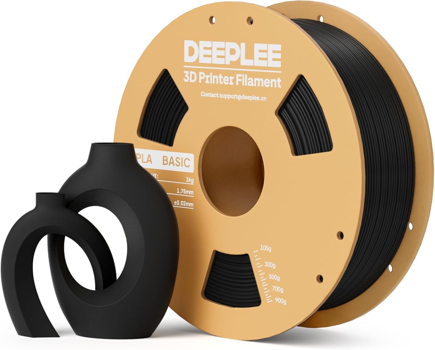 DEEPLEE PLA Basic 1.75mm 3D Printer Filament, 3D Printing Filament with Dimensio