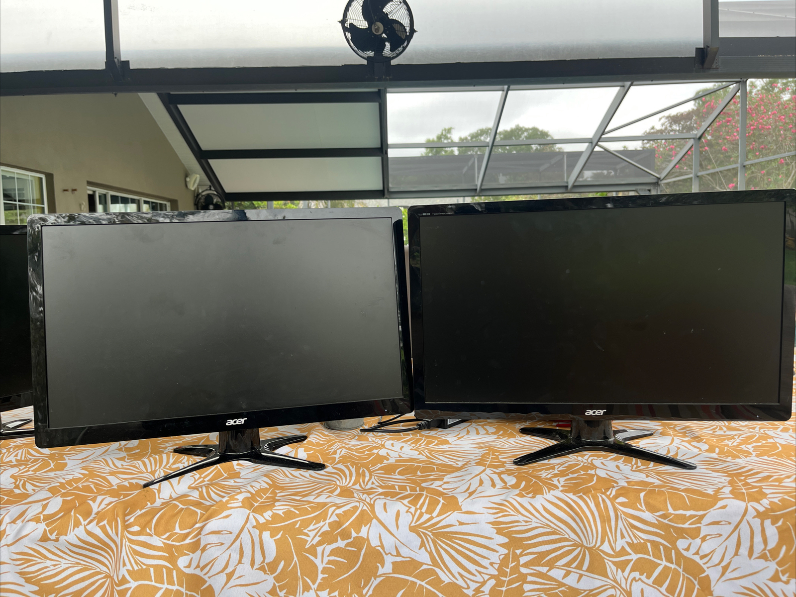 PAIR of Acer LED LCD Monitor 23" Black G236HL VGA DVI - 2 Monitors