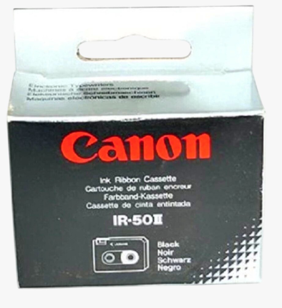 Canon IR-50II Ink Ribbon Cassette Pack Of 2 Black Sealed For Calculators & Typew