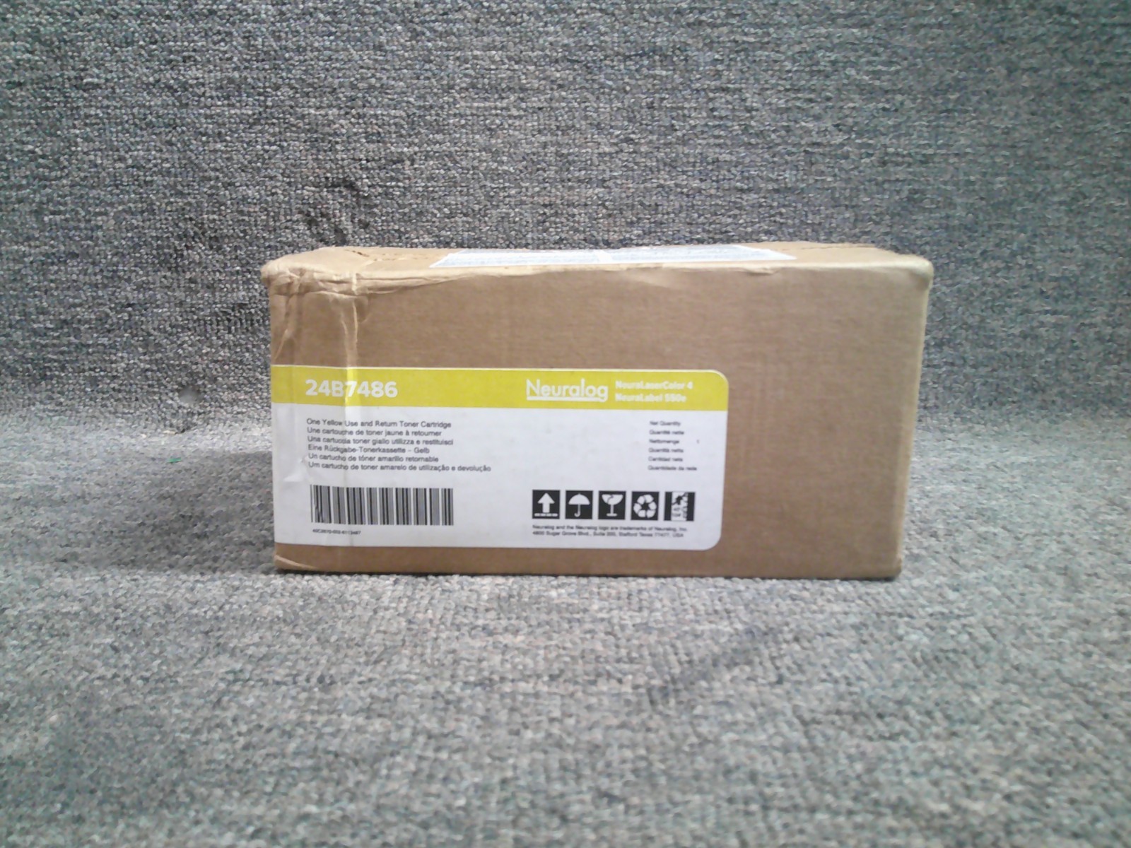 24B7486 New Genuine Neuralog Yellow Toner for NeuraLaserColor 4, NeuraLabel 550e