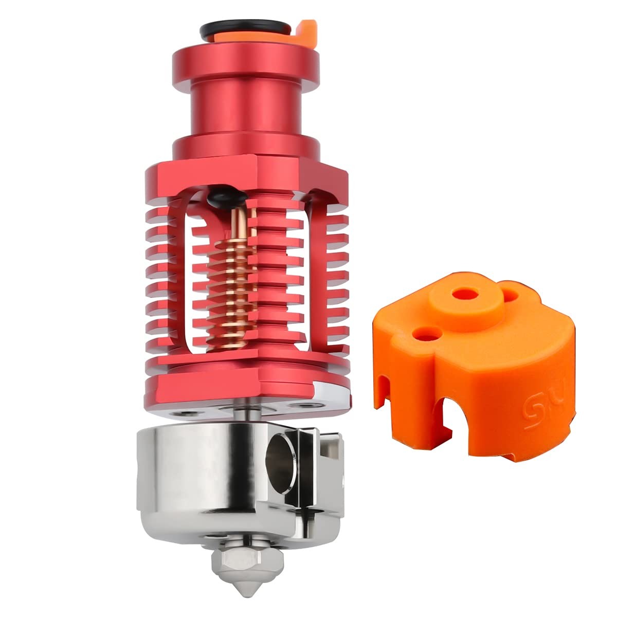 Upgrade Red Lizard k1 V6 Dragon Hotend Plated Copper Nozzle Block