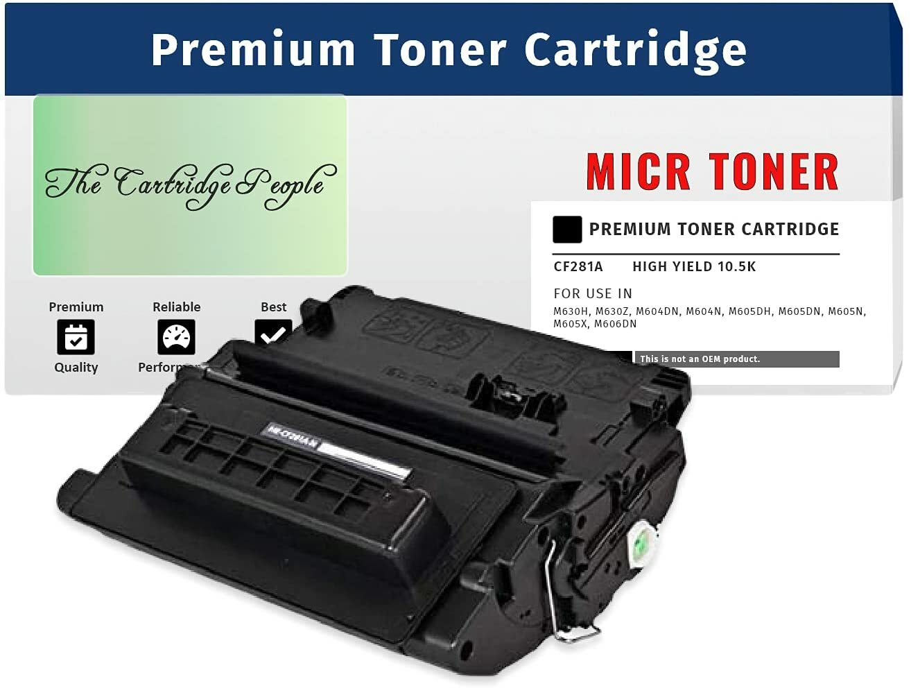 The Cartridge People 10,500 Pages Compatible 81A, CF281A MICR  (CHECK PRINT)