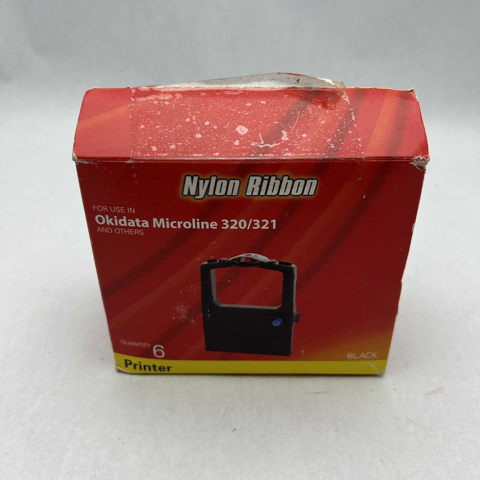 PORELON 11510 Nylon Ribbon 6 Pack 11510 Black Printer Ribbon Non-OEM Compatible
