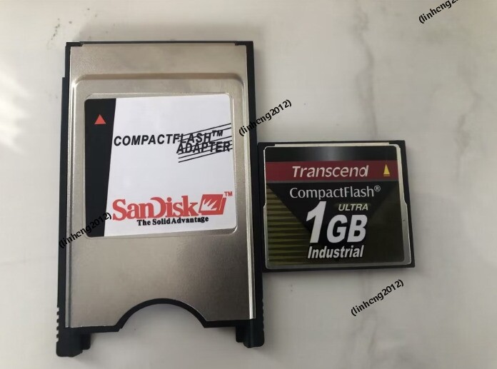 Transcend 1GB INDUSTRIAL Compact Flash +ATA PC card PCMCIA Adapter