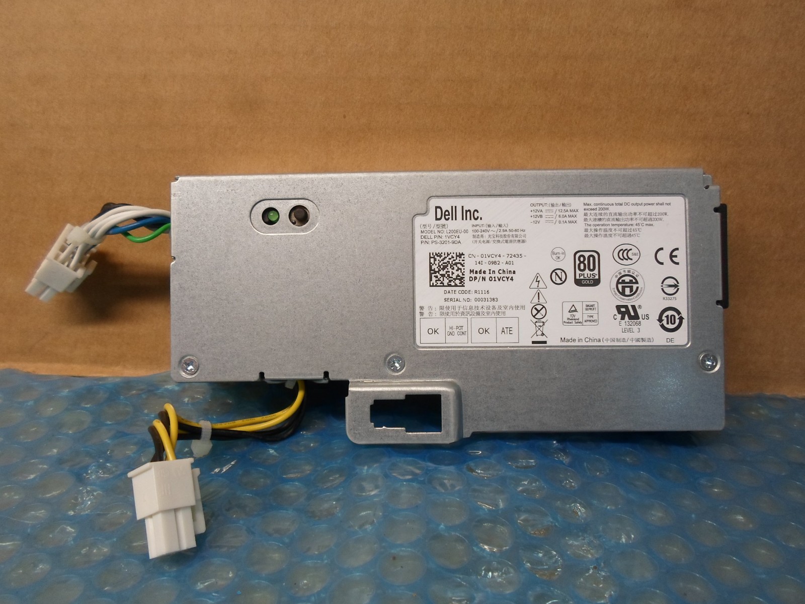 Dell OptiPlex 01VCY4 PSU 7010 9010 790 990 PSU 200W 0KG1G0 04GVWP 06FG9T