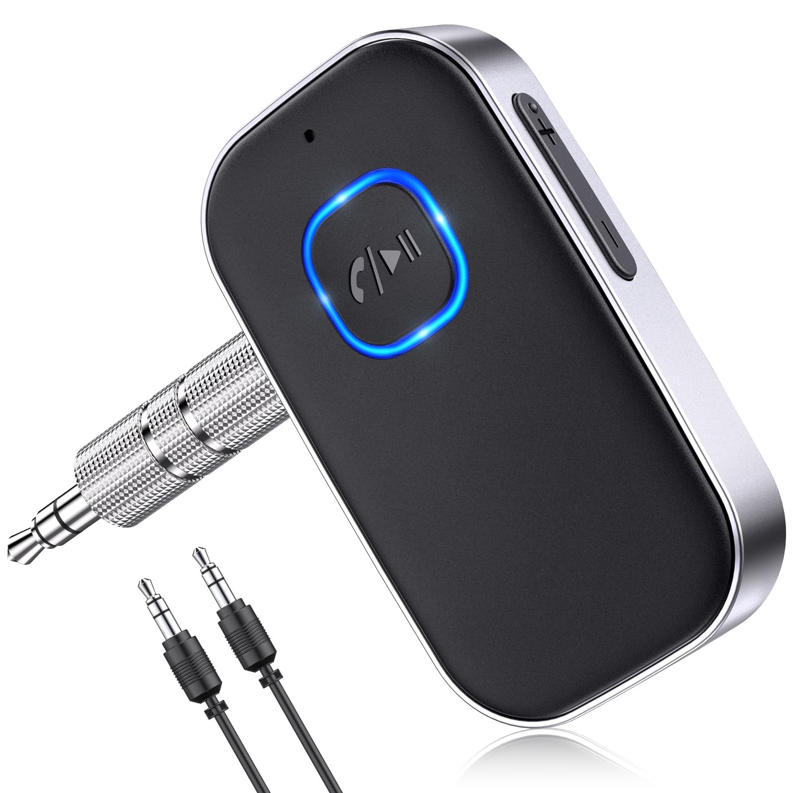 Bluetooth Receiver for Car, Noise Cancelling 3.5mm AUX Bluetooth Car Adapter,...