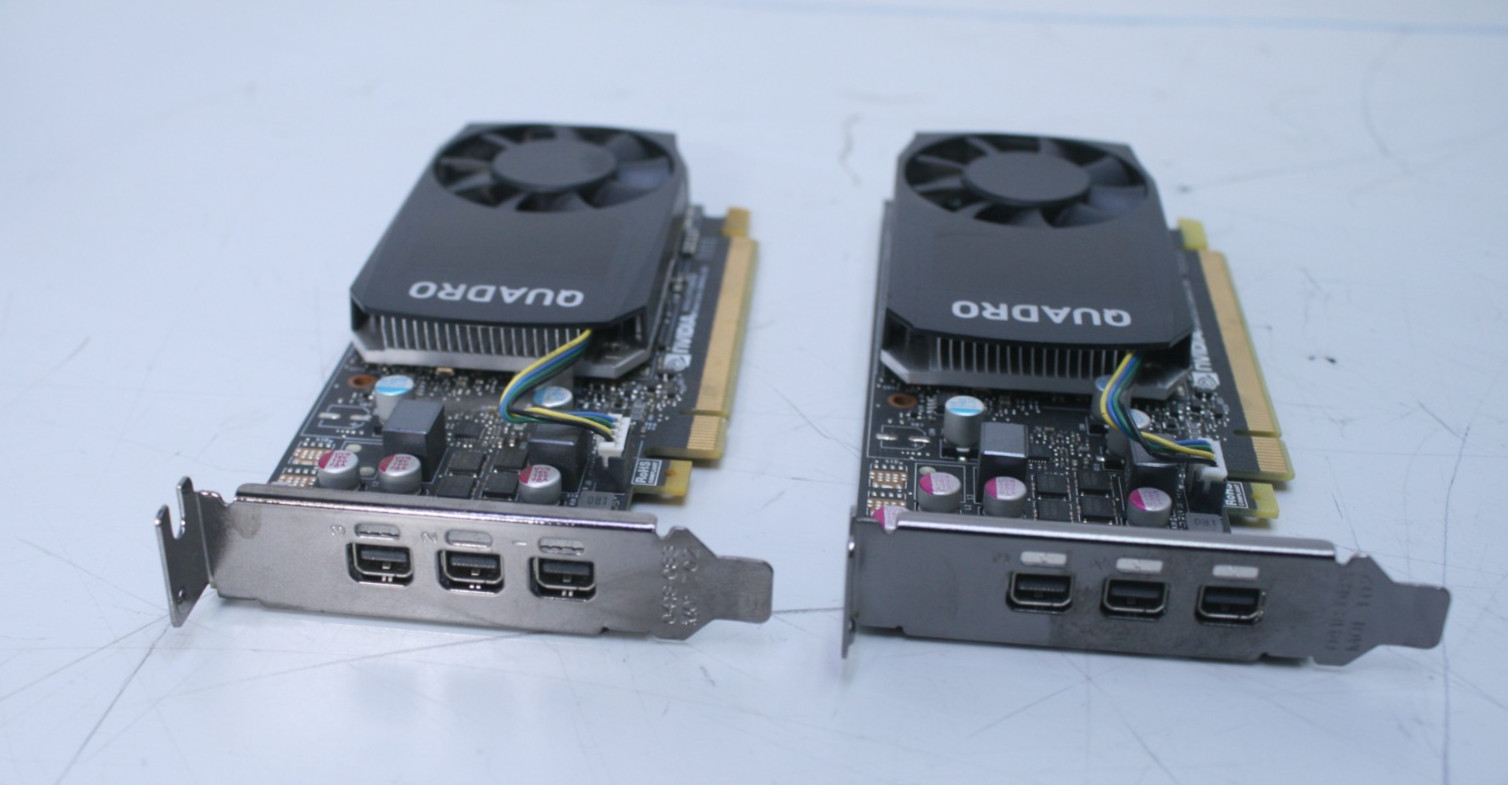 LOT OF 2 DELL NVIDIA QUADRO P400 2GB GDDR5 033CNX                        (T7-B2)