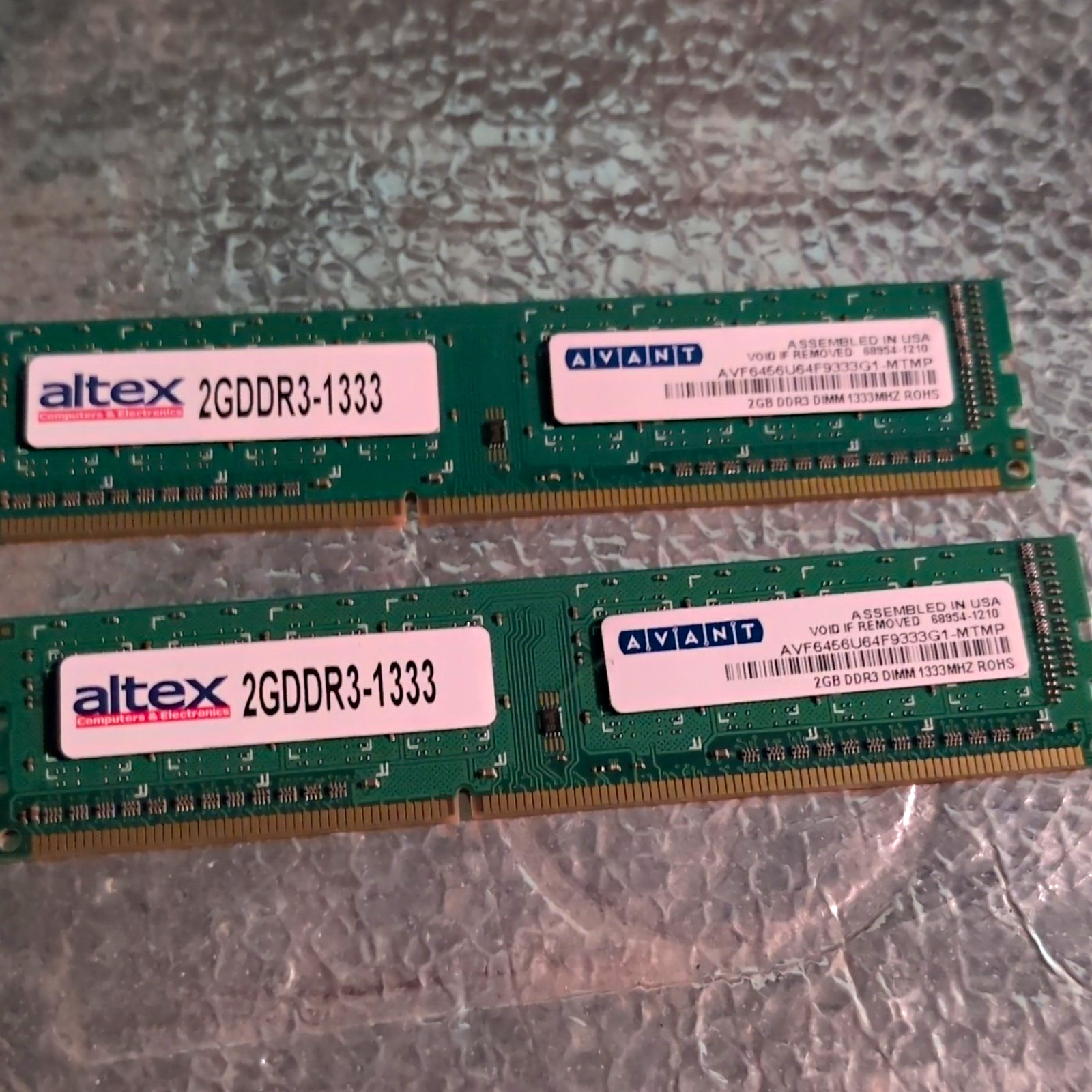 AVANT 4GB (2x2GB) DDR3-1333 PC3-10600 240-Pin DIMM Non-ECC Unbuf