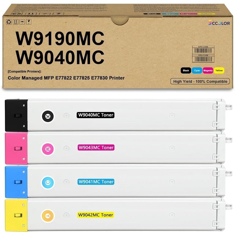 Toner Cartridge 4-Pack W9190MC W9191MC W9192MC W9193MC Toner Cartridge Replaceme