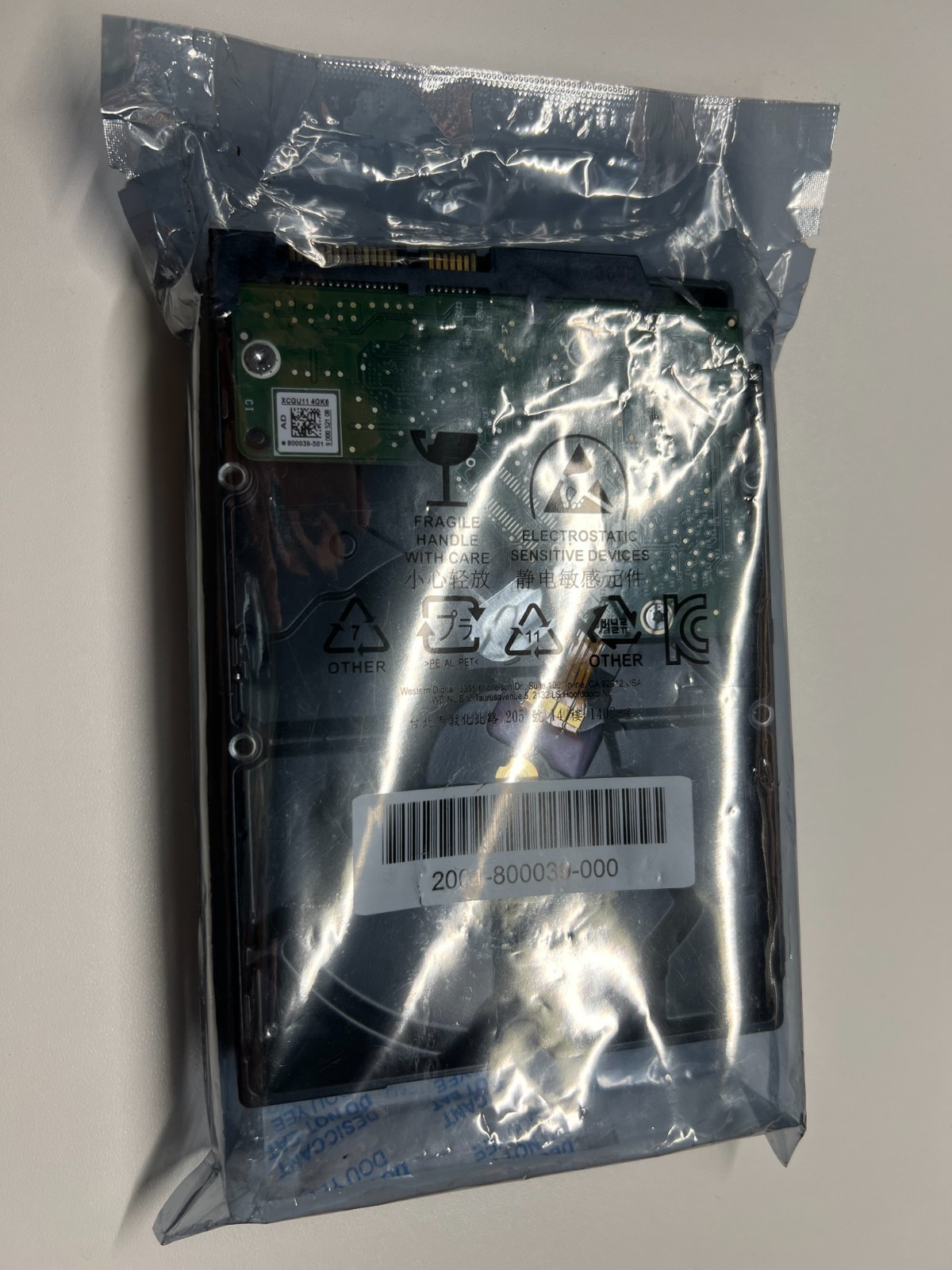 Dell FY6CW 500GB SATA 7200RPM 3GBPS 3.5" Hard Drive WD5000AZLX w60