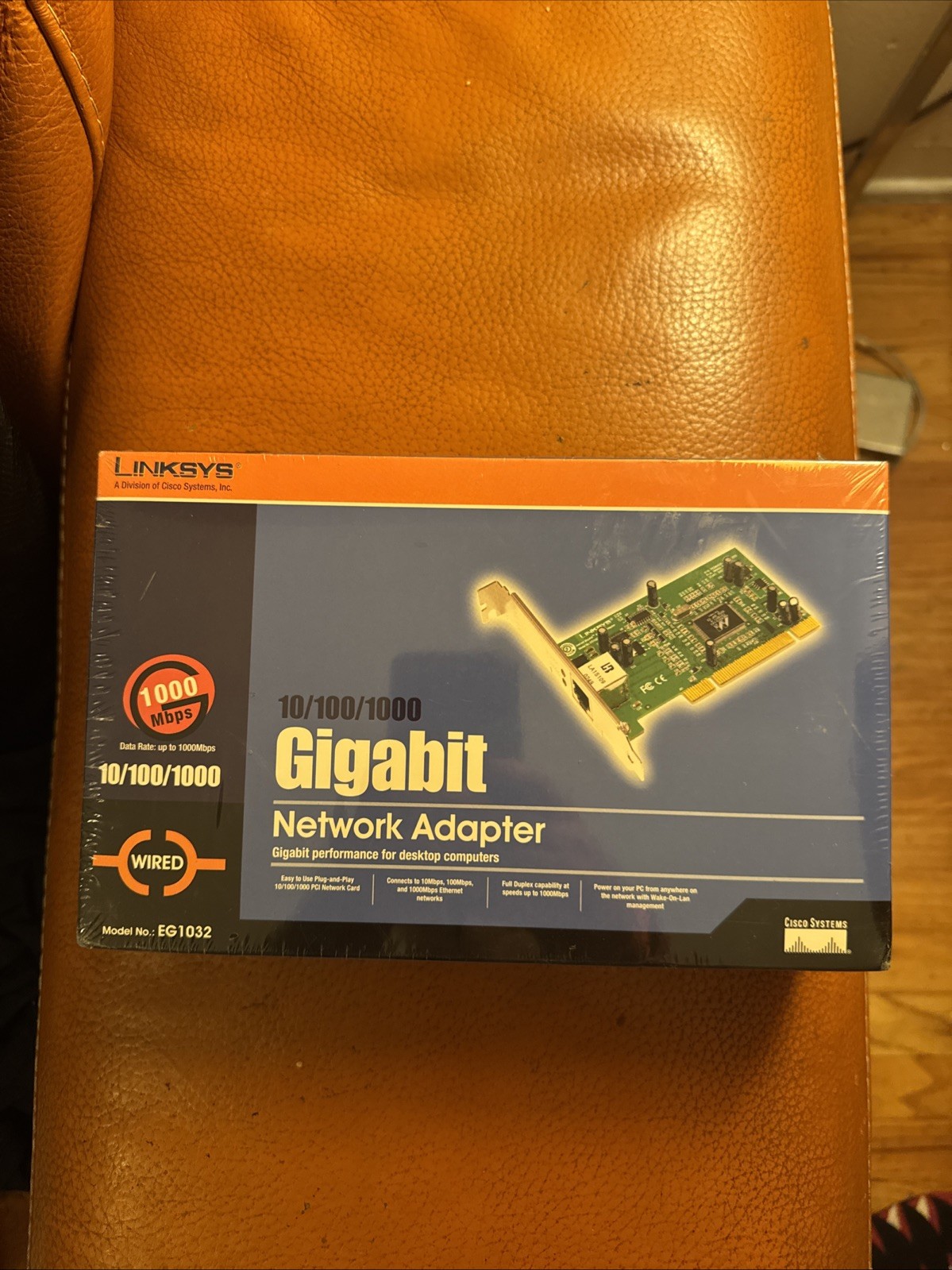 Cisco-Linksys EG1032 10/100/1000 Gigabit Desktop Network Adapter Wired NIB