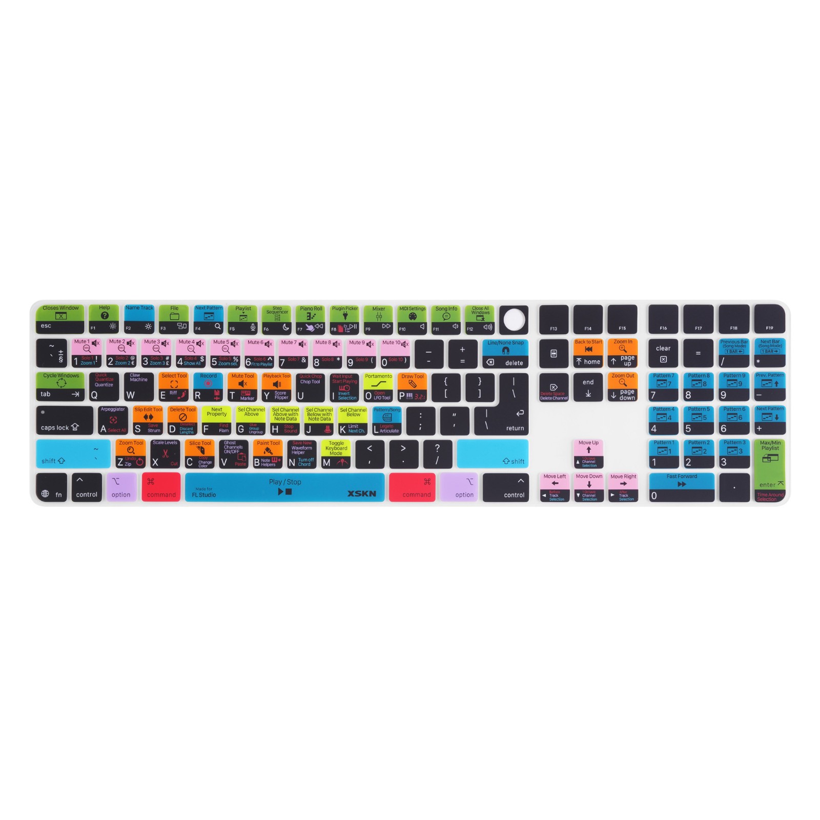XSKN FL Studio Keyboard Cover for 2024 iMac Magic Keyboard and Numeric A3119