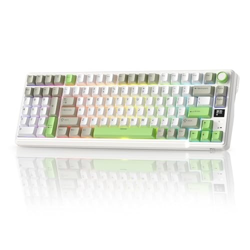 GREEN - RK ROYAL KLUDGE L98 WIRELESS MECHANICAL KEYBOARD (LINEAR CREAM SWITCH)