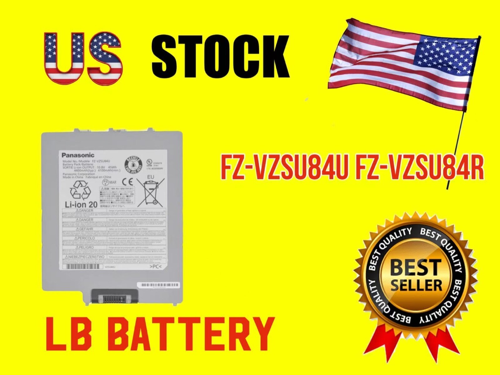 Genuine FZ-VZSU84U FZ-VZSU84R Battery for Panasonic FZ-G1 FZ-GFZ-G1 FZ-G1FA3AFCM