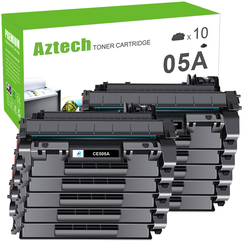 10PK High Yield 05A CE505A Toner Compatible for HP LaserJet P2035 P2035n P2055dn