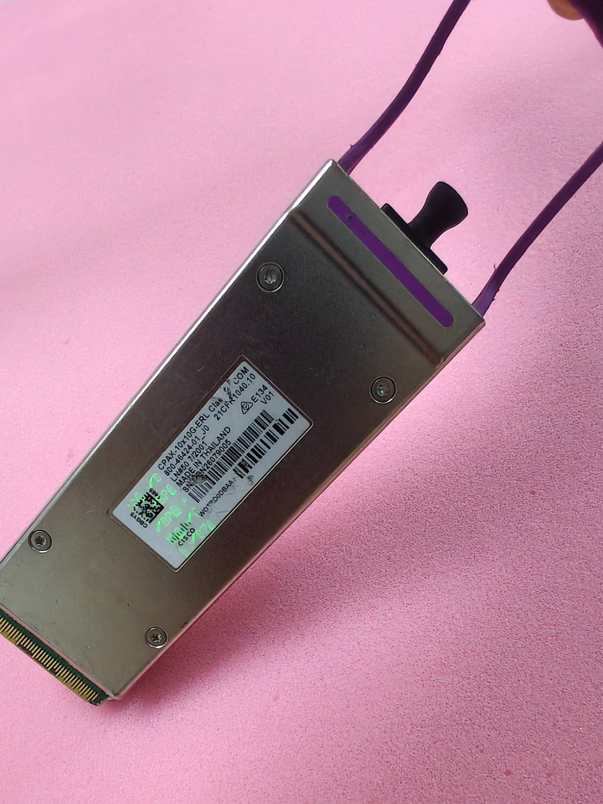CISCO CPAK-10X10G-ERL 100Gbps 1550nm 10x10Gb/s 25km MPO , Guaranteed for 1 year