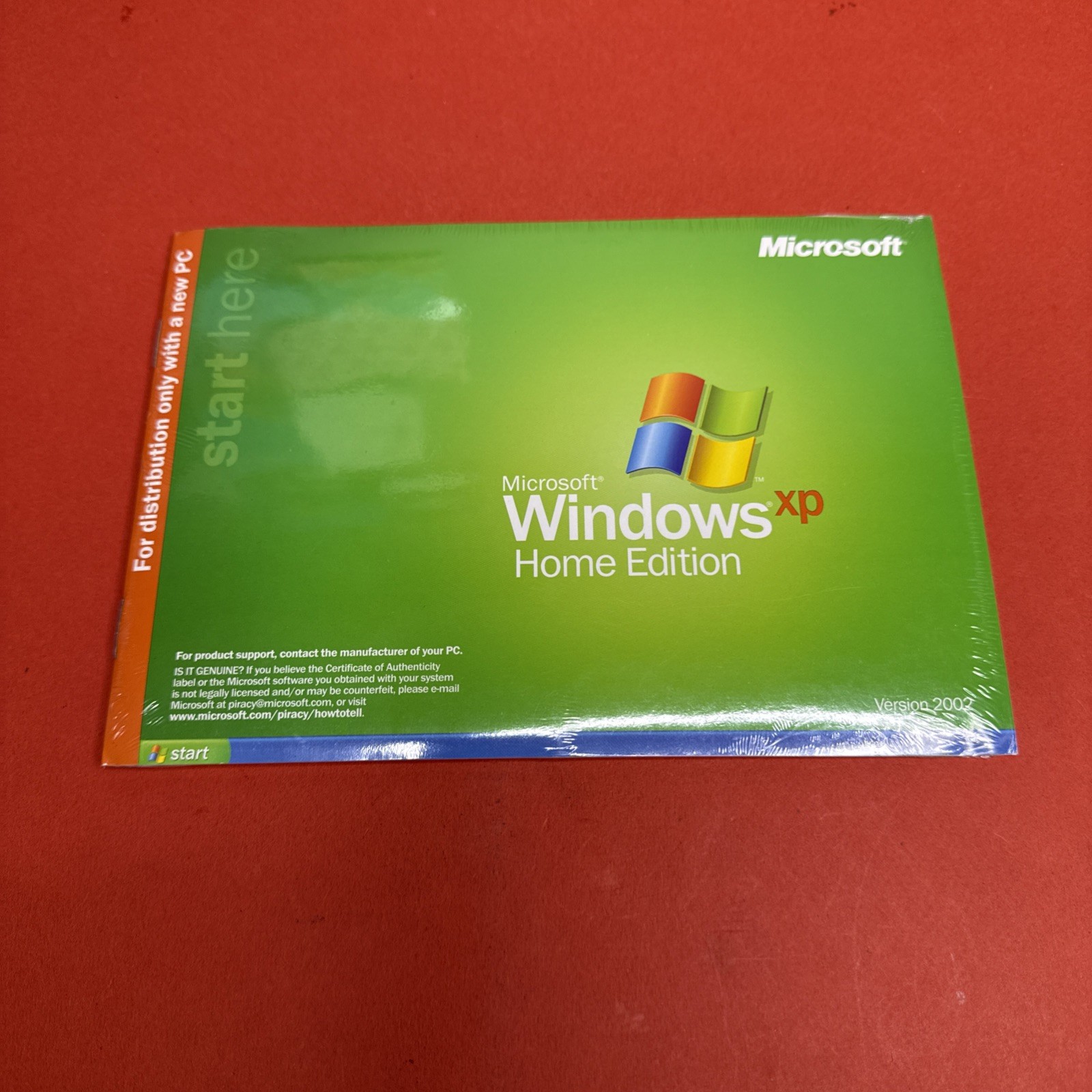 BRAND NEW SEALED Microsoft Windows XP Home Edition 2002 SP2 Copy w/ License Key