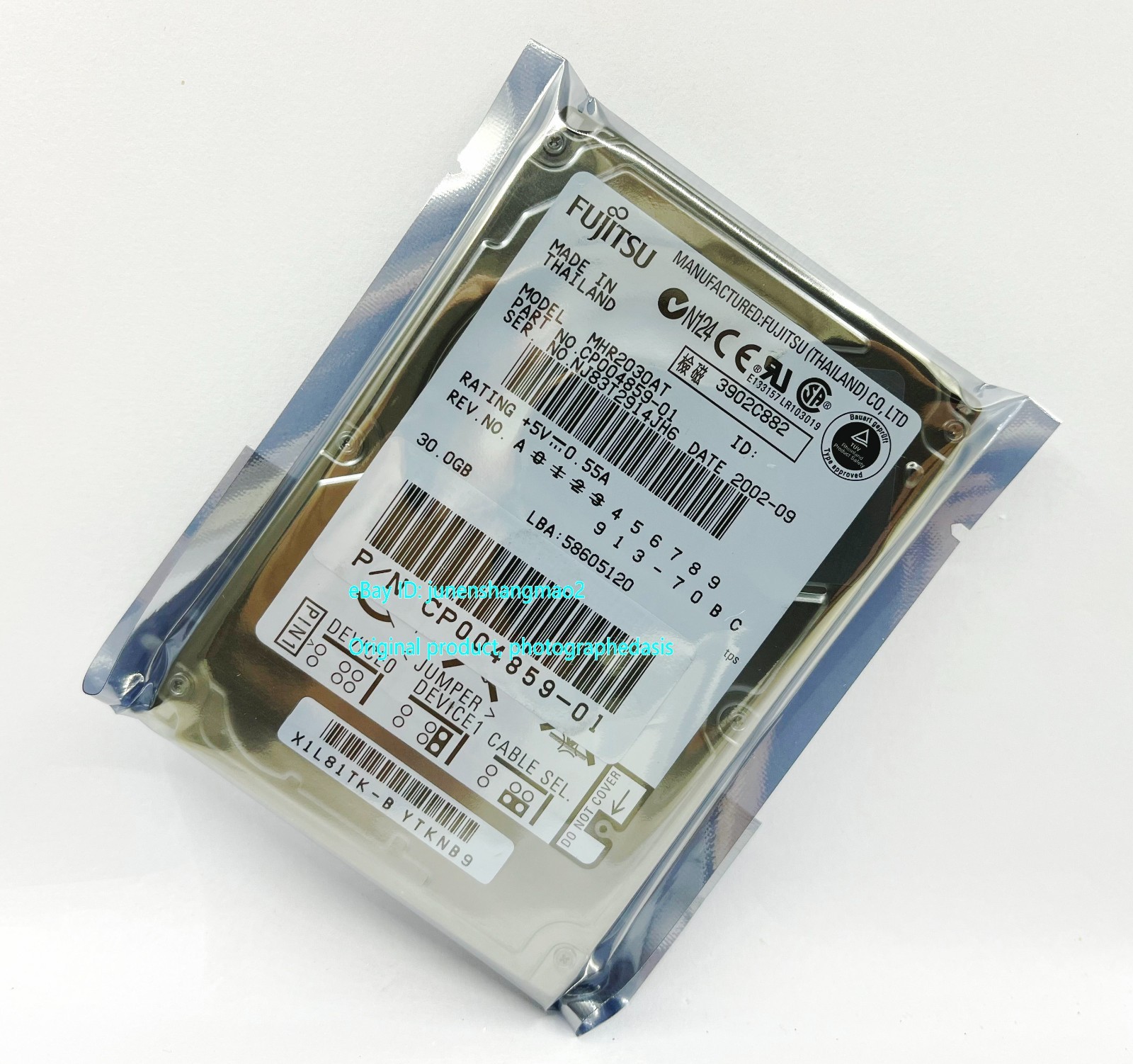 Fujitsu IBM 30GB MHR2030AT IDE 2.5''Hard Drives for Industrial Control Computers