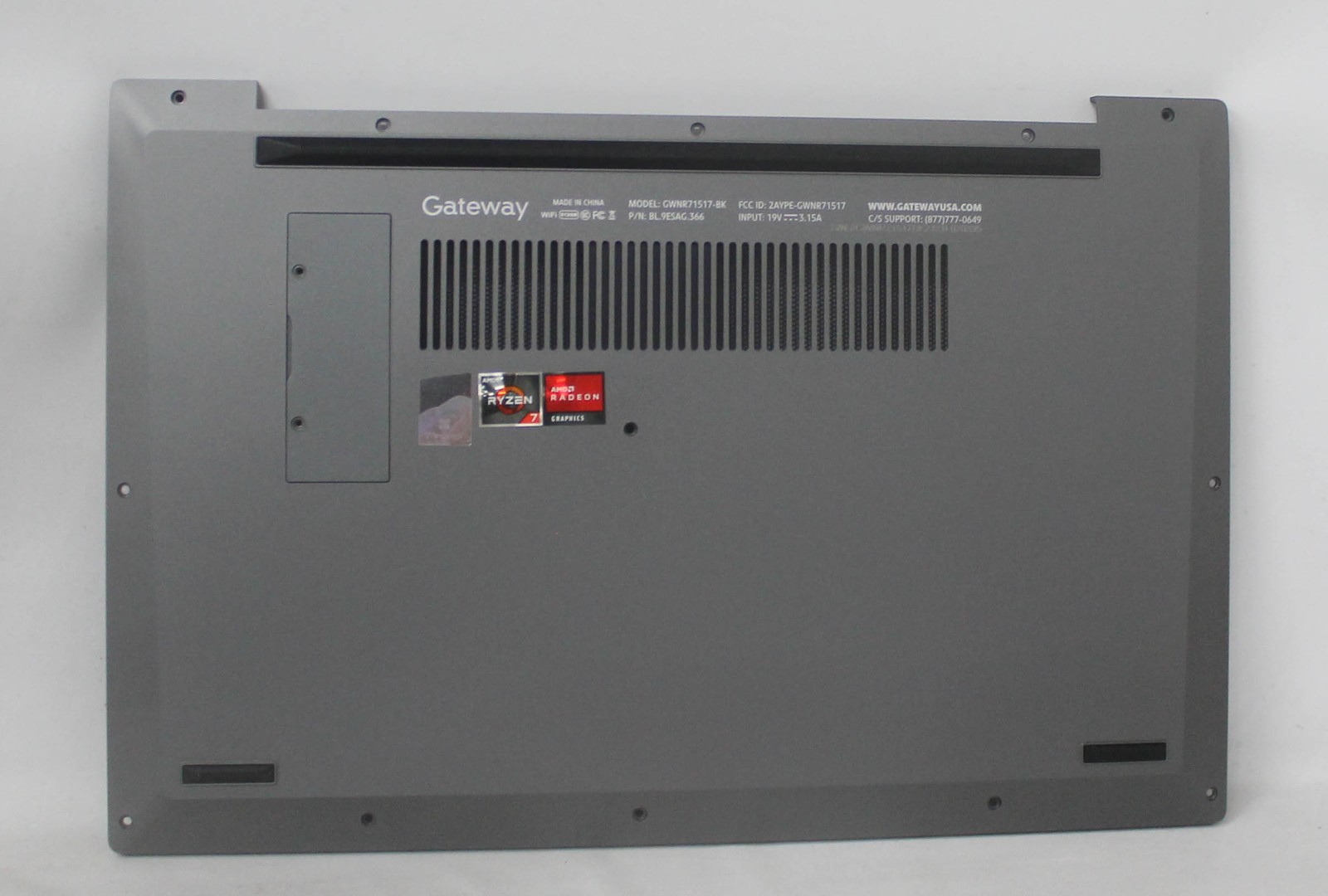 GWNR71517-BK-BASE Gateway Bottom Base Cover Black Gwnr71517-Bk "GRADE A"