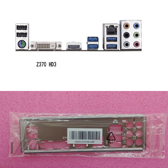 1PCS Z370 HD3 FOR GIGABYTE IO I/O SHIELD Back Plate BackPlate
