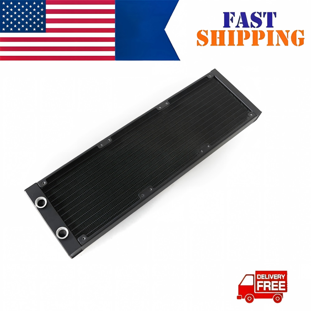 OCOCOO 360mm Aluminum Water Cooling Radiator G1/4 PC Computer 120mm Fan