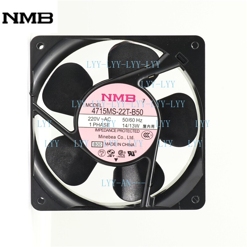 NMB Fan 4715MS-22T-B50 AC 220V 14/13W 120*120*38mm UPS Power Supply Cooling Fan
