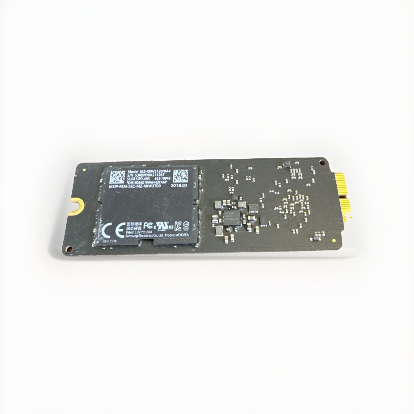 Genuine Apple/Samsung 512GB SSD SSPOLARIS MZ-KKW5120/0A4 SSPOLARIS 655-1994B