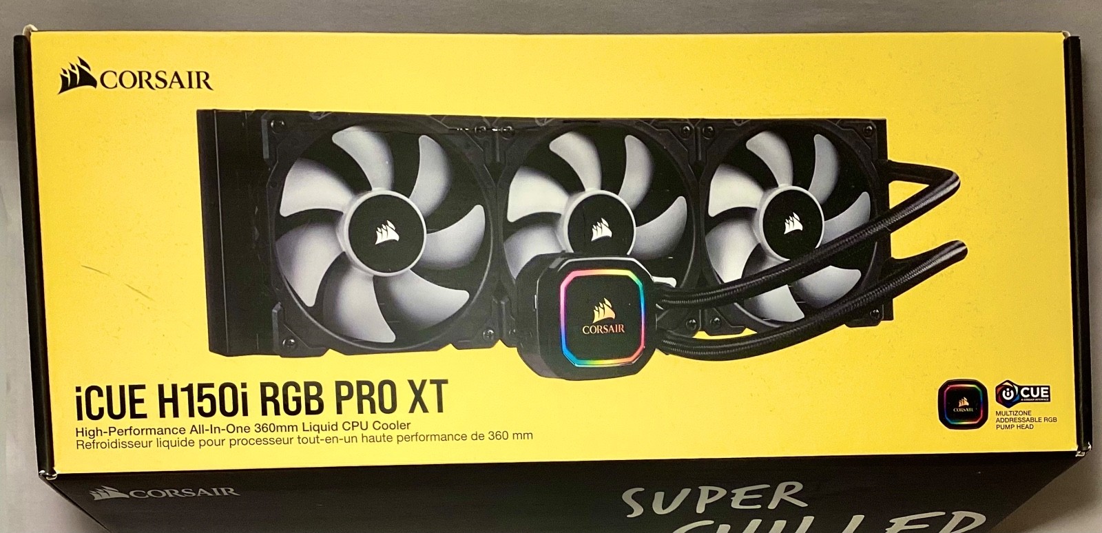 Corsair iCUE H150i RGB PRO XT Liquid CPU Cooler Three 120mm RGB Fans Black