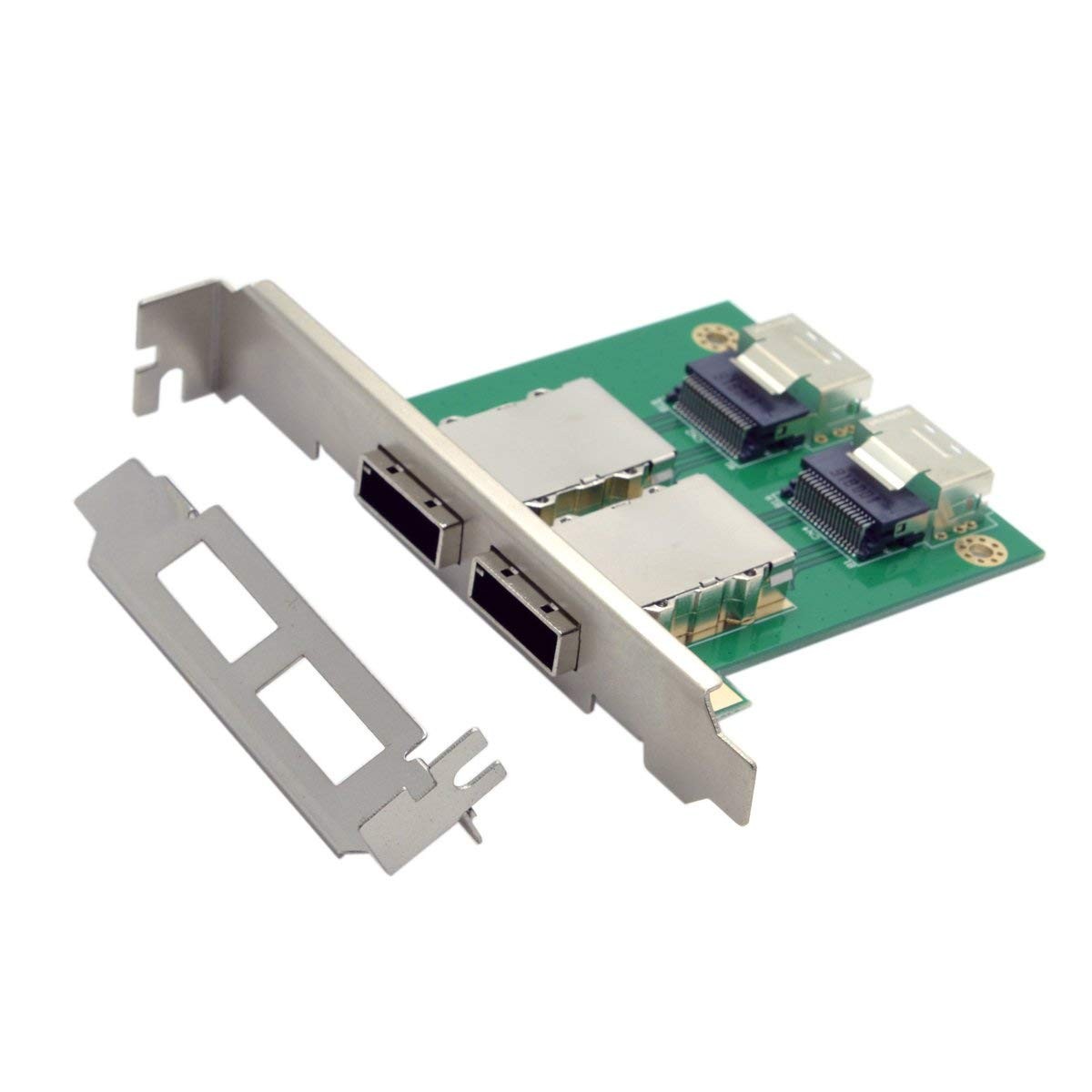 chenyang Mini SAS 2 SFF-8088 to 2 SFF-8087 HD Data Server Converter Adapter w...