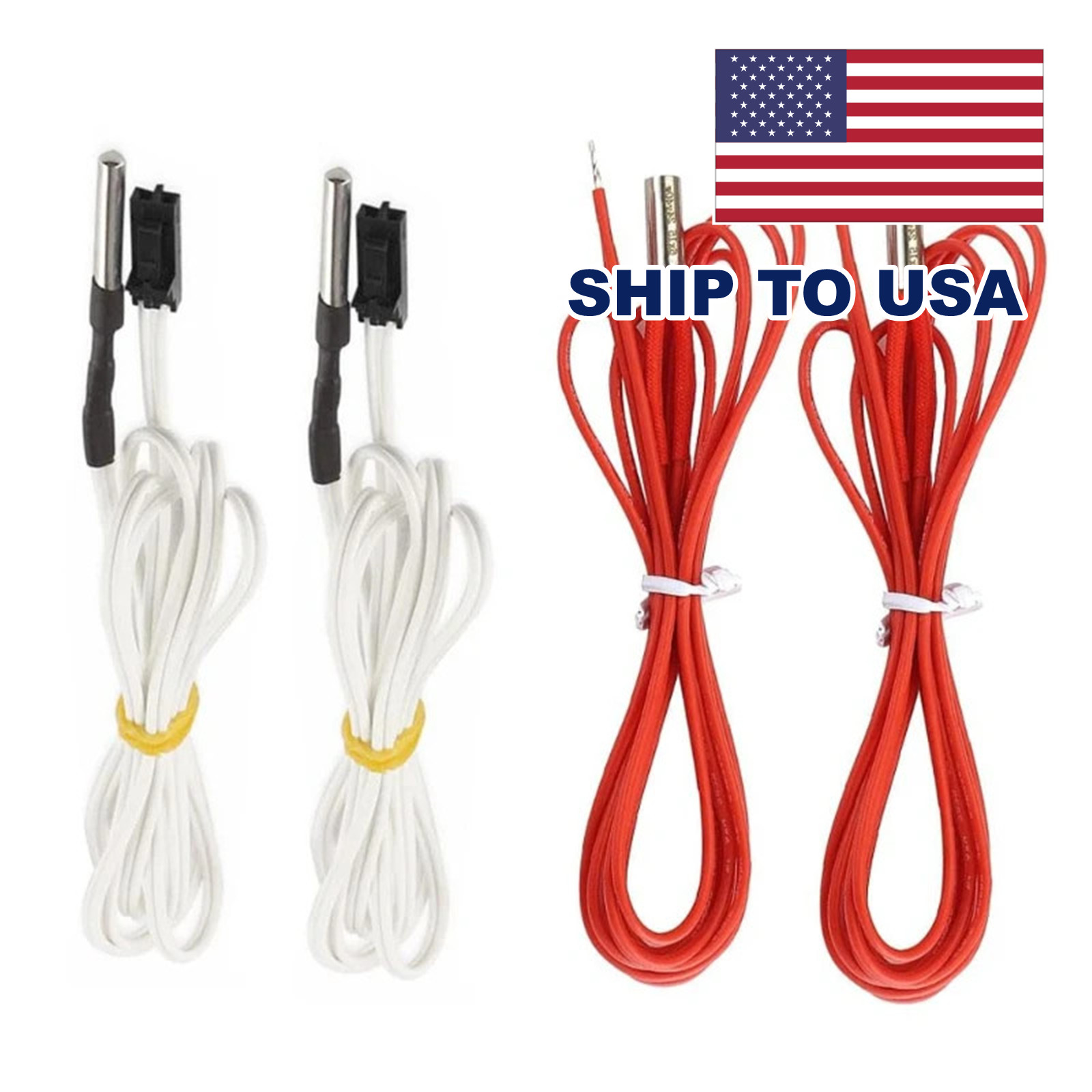 6Pc Cartridge Heater Element Thermistor High Temperature Sensor for Prusa I3 MK3
