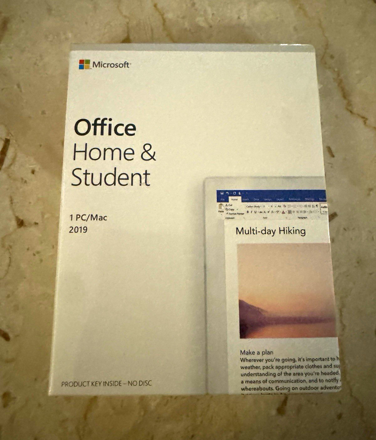 Microsoft Office Home & Student 2019 1 Device Windows/Mac English Key Card