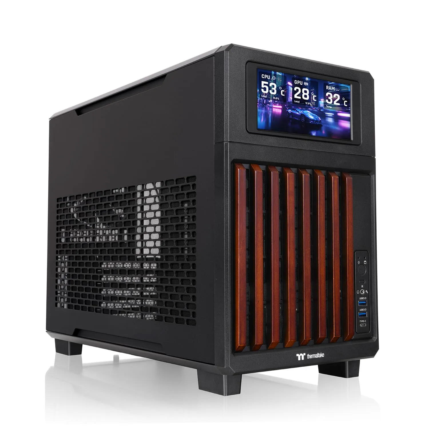 Thermaltake CA-11M-00M1WN-W1 TR300 WS with LCD Screen