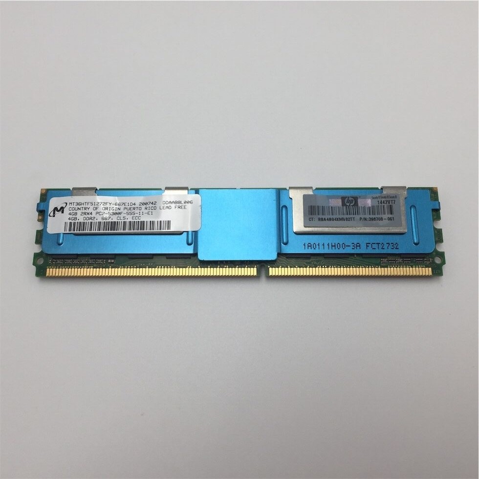 HP 4GB (1x4GB) 2RX4 PC2-5300F DDR2-667MHZ FB DIMM 416473-001 398708-061