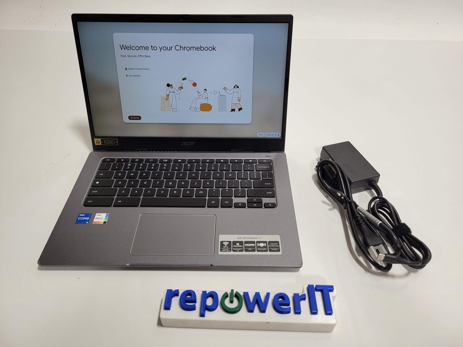 Acer Chromebook 514 Series 14" N20Q13 i5-1135G7 2.4GHz 8GB 128GB M.2 NVMe SSD Ch