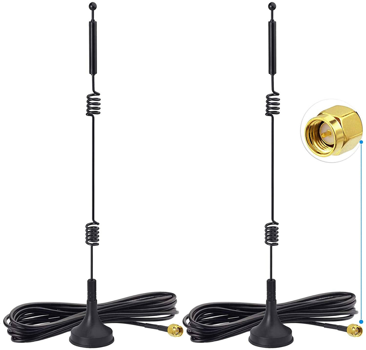 2x Wireless Antenna For Truck Trailer Rear View Backup Camera Reversing Monitor