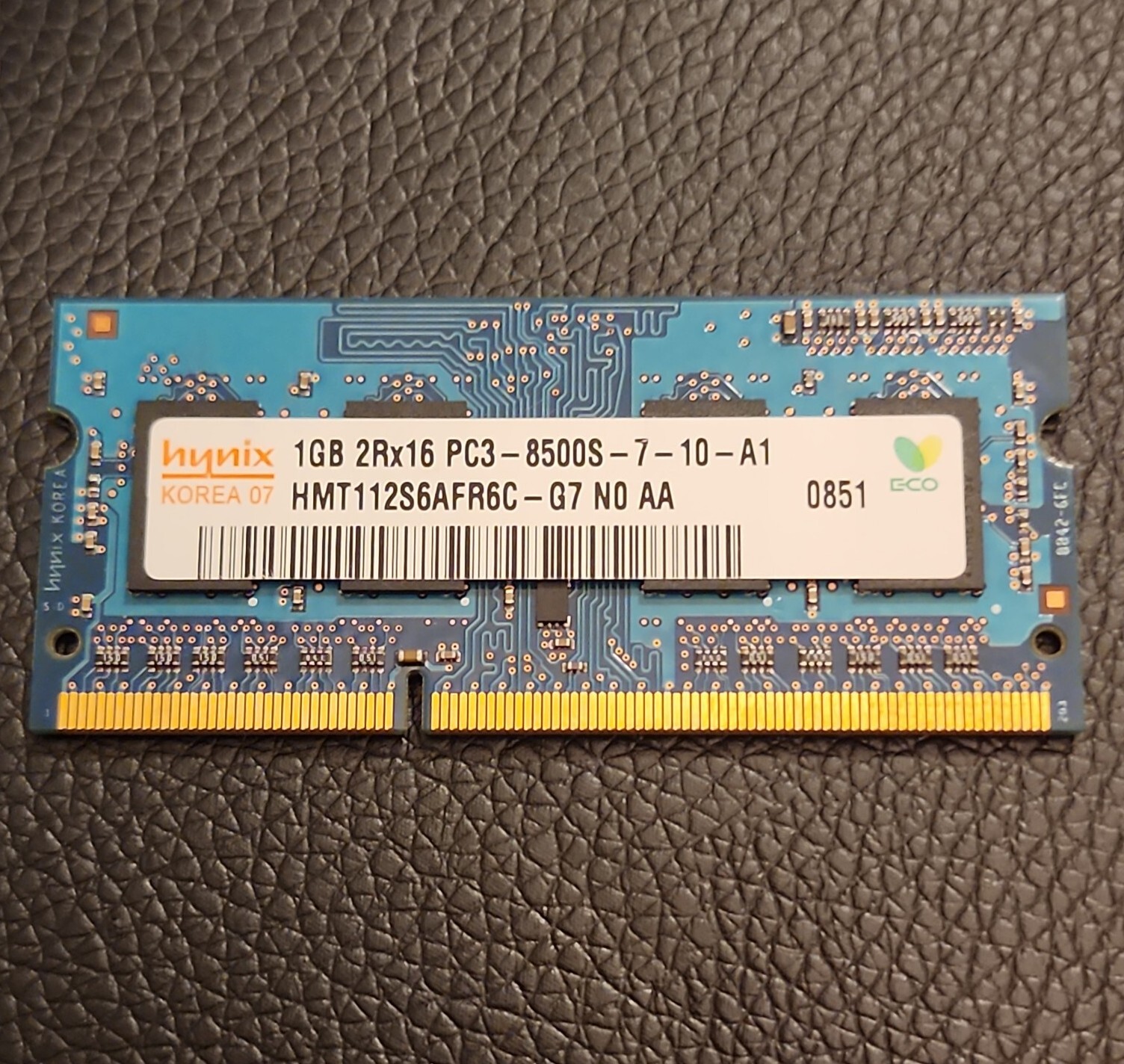 Hynix 1GB 2Rx16 PC3-8500S-7-10-A1 Apple Laptop RAM Memory EUC