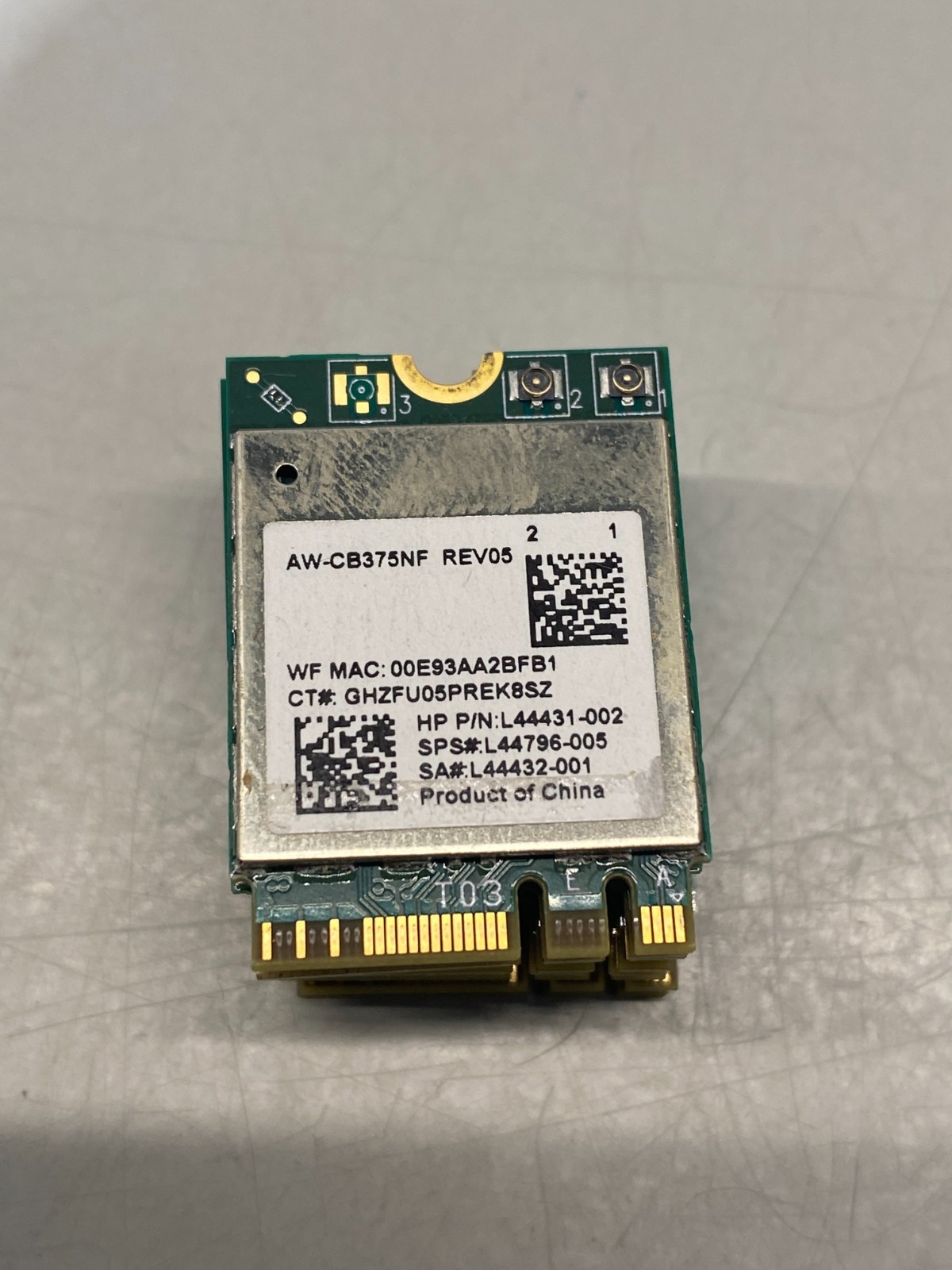 LOT OF 8 Genuine HP WiFI Wireless Card AW-CB375NF L44431-002