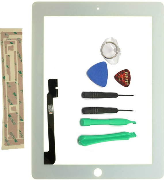 Touch Glass Screen Digitizer Replacement part for White Ipad 4 A1458 A1460 A1459