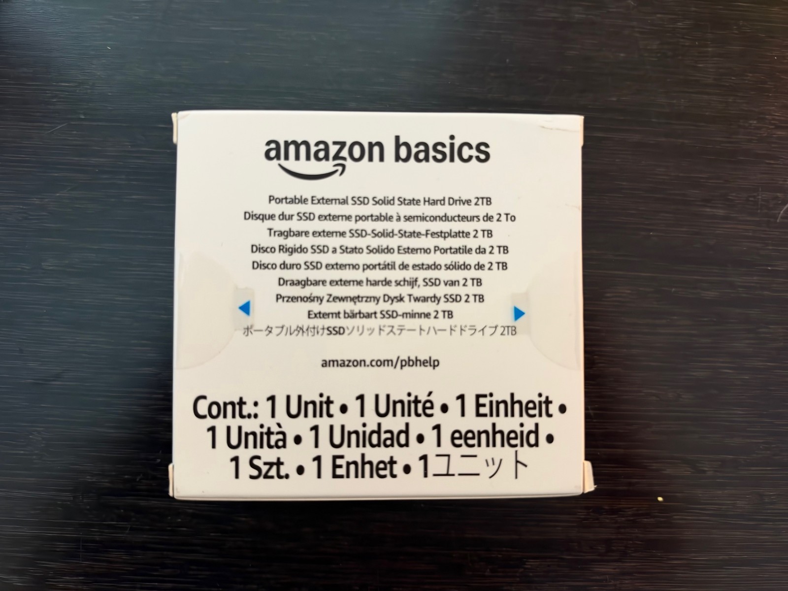 Amazon Basics Portable External SSD, 2TB, USB-C, up to 2000MB/sec