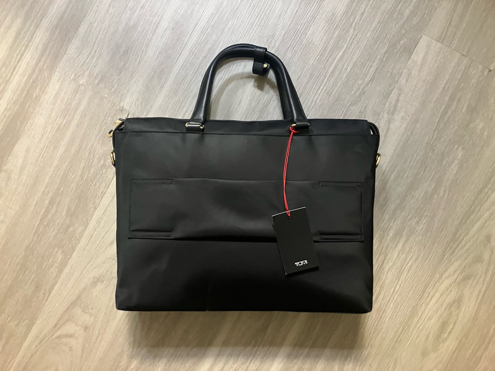 NEW Tumi Voyageur 15.0” PISA Nylon Laptop Brief Briefcase - BLACK w/ GOLD