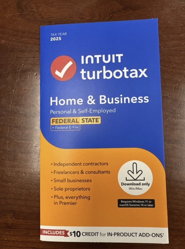 2025 Intuit Turbo Tax Mac/Windows Home and Business BRAND NEW