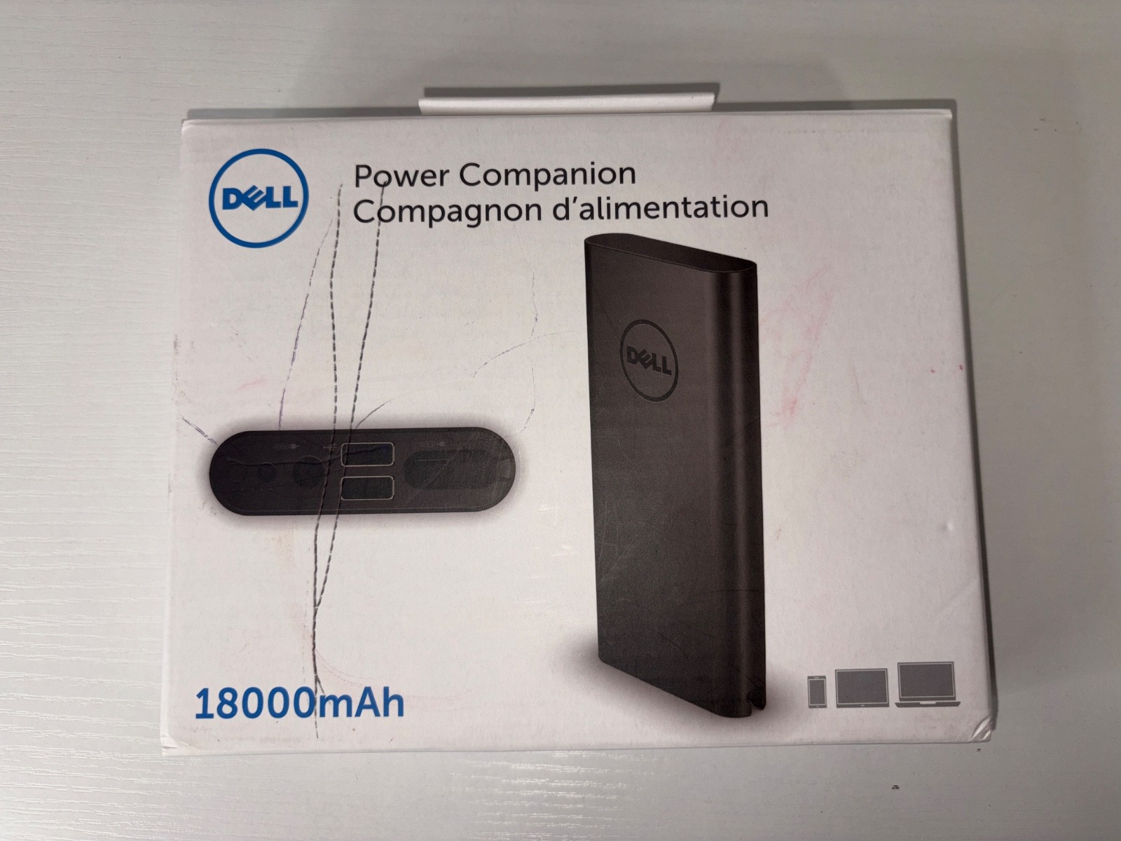 New Dell OEM Power Companion 18000mAh Power Bank for Laptop PW7015L 0R7CW8
