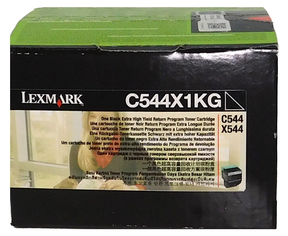 Lexmark C544X1KG Black Toner Cartridge C544 C546 X548 - Sealed Box Genuine