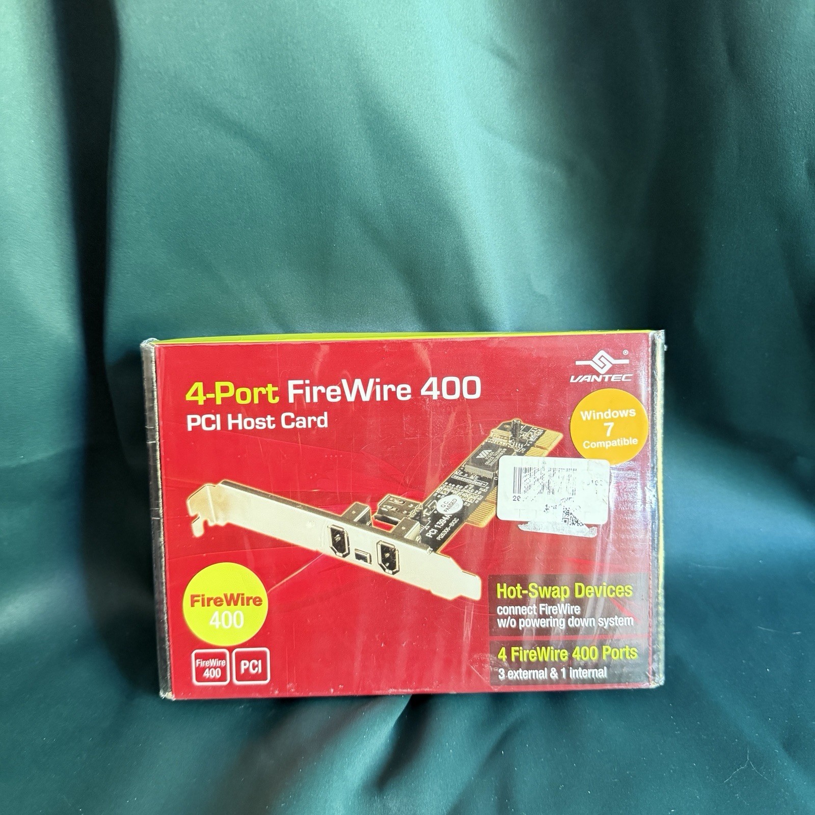 Vantec UGT-FW050 4-Port FireWire 400 PCI Host Card Adapter IEEE 1394a NIB