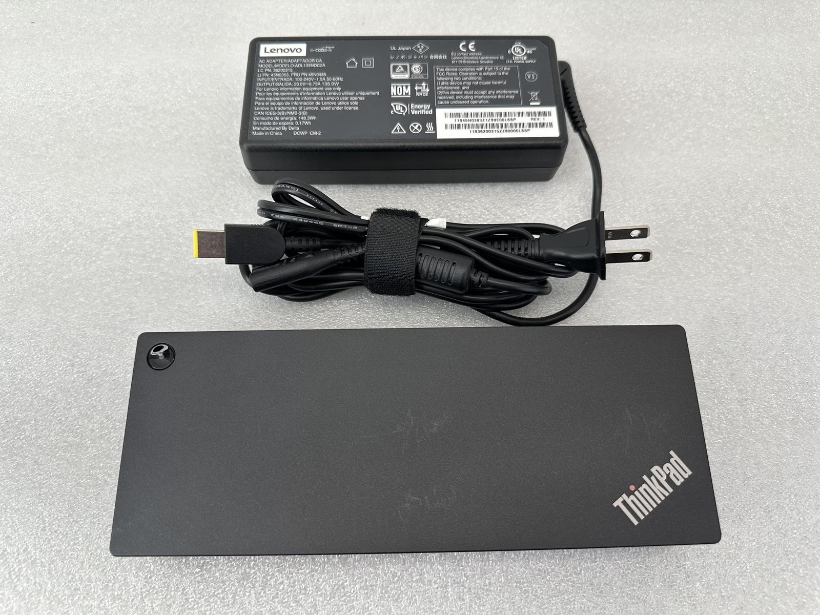 Lenovo ThinkPad Hybrid USB-C with USB-A Dock (Type 40AF) w/ Power Adapter