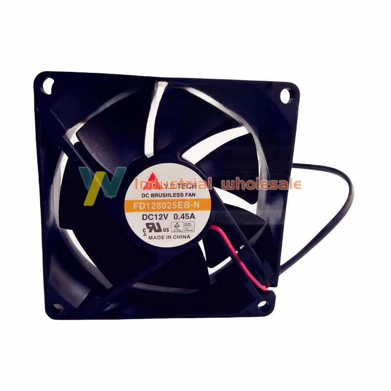 1PC new Y.S.TECH FD128025EB-N 12V 0.45A 8025 8CM 2 Wire Dual Ball Cooling Fan