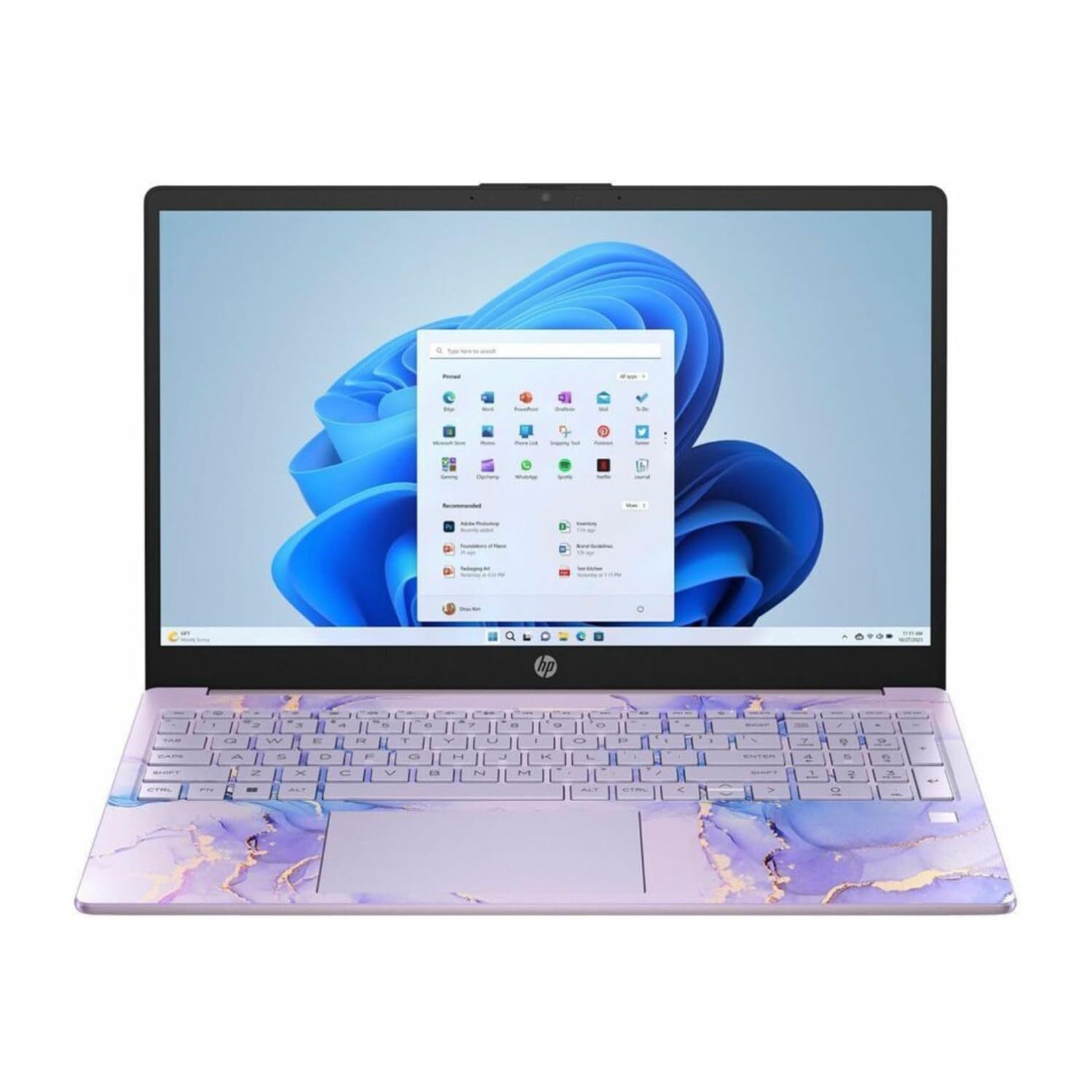 HP 15-fd0123ds 15.6 Inch HD Touch Laptop Intel N-150 4GB, 128GB UFS, W11 Home S