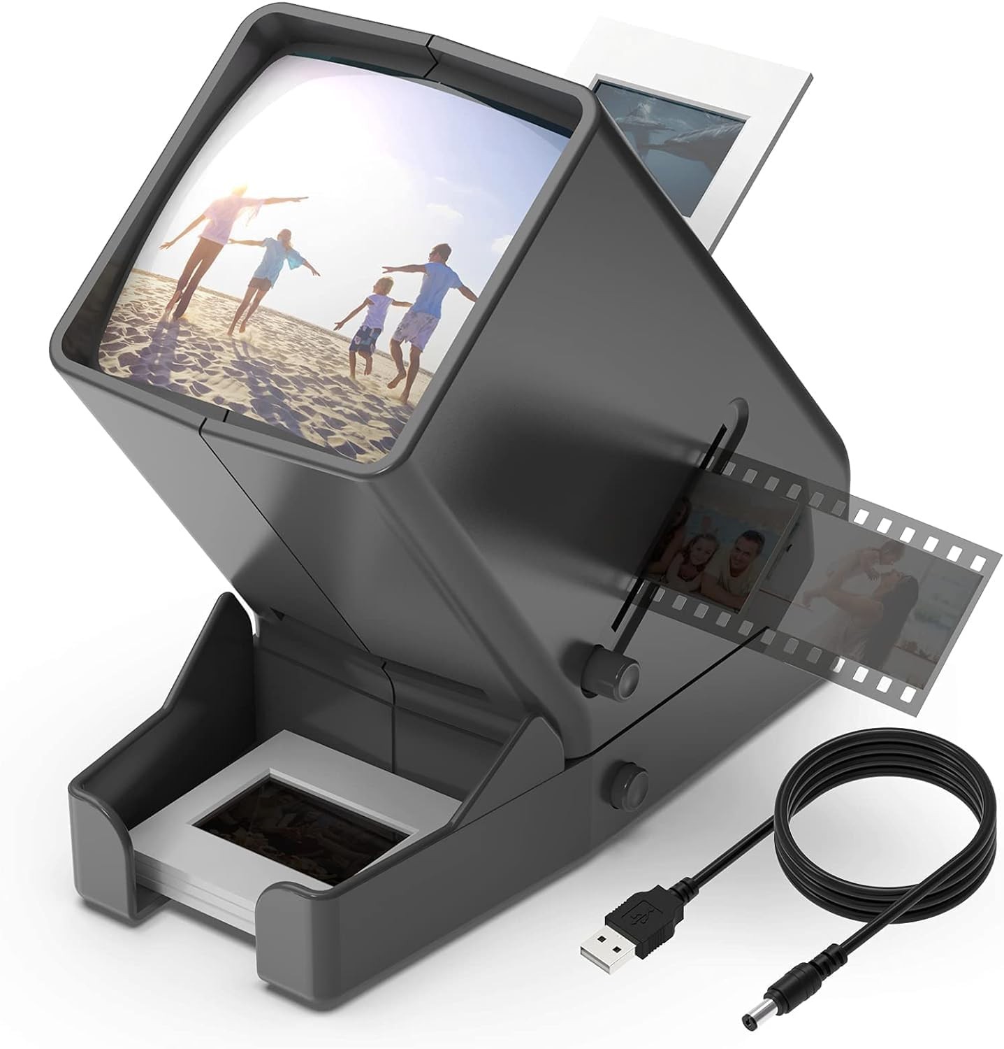 DIGITNOW35mm Slide and Film Viewer, 3X 6.5 x 3 x 6 inches, Gray