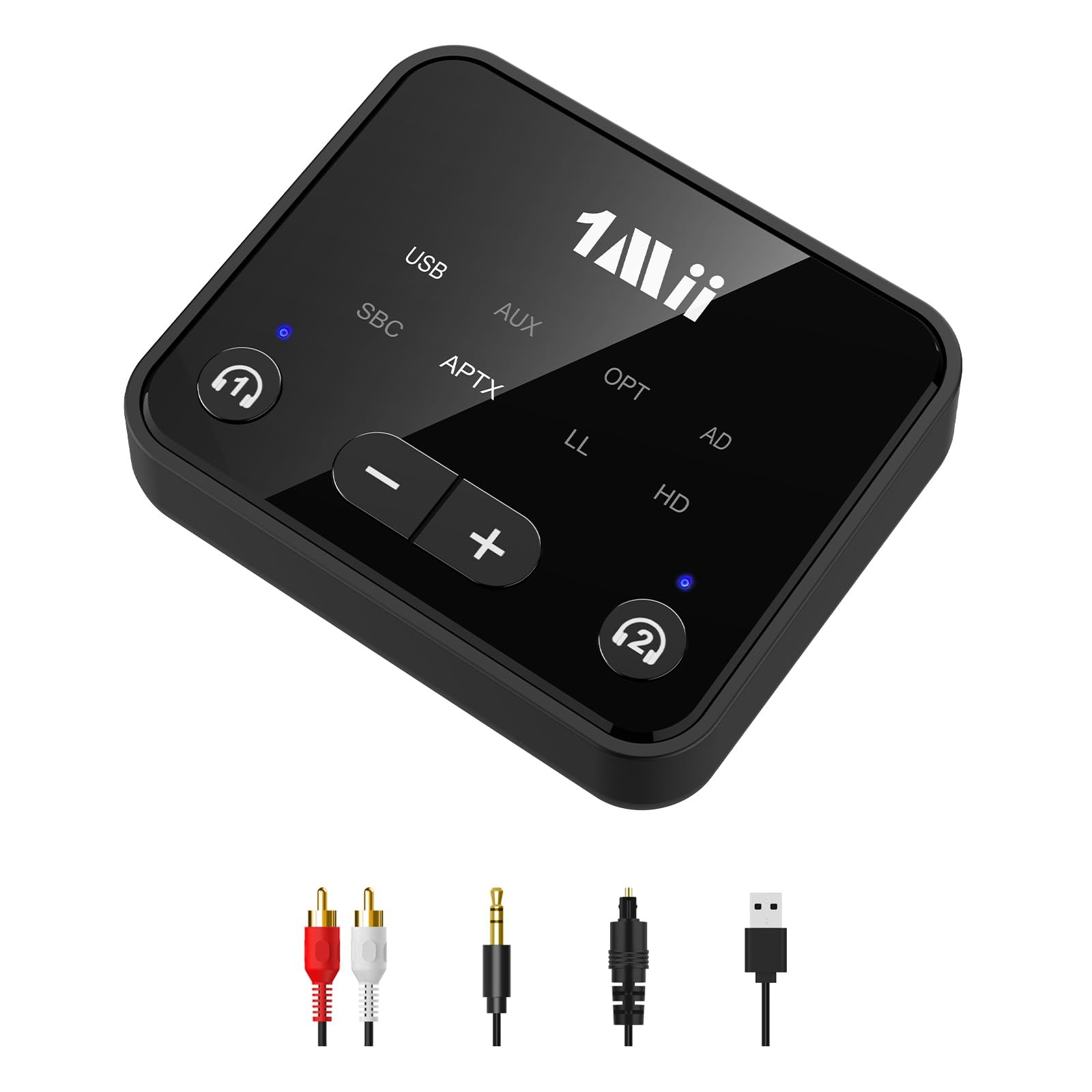 Bluetooth 5.3 Transmitter for TV to 2 Wireless Headphones/Speakers